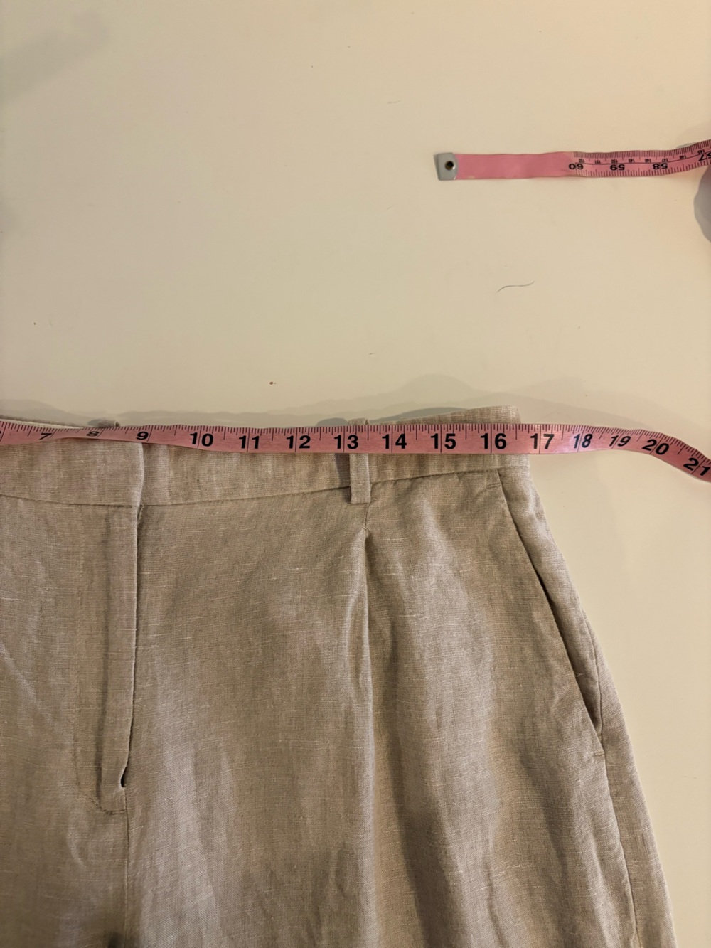 J.Crew || Essential Wide-Leg Linen Pant in Flax Tan Beige 12 Tall - Picture 8 of 10